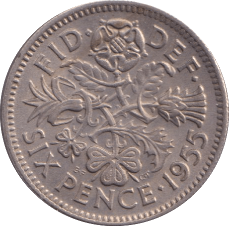 1955 SIXPENCE ( UNC ) - Sixpence - Cambridgeshire Coins