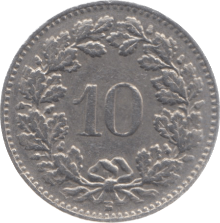 1955 SWITZERLAND 10 FRANCS - WORLD COINS - Cambridgeshire Coins