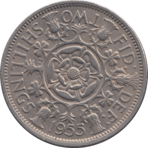 1955 TWO SHILLING ( VF ) REF 1 - TWO SHILLING - Cambridgeshire Coins