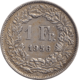 1956 1 FRANC AUSTRIA - WORLD COINS - Cambridgeshire Coins