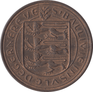 1956 8 DOUBLES GUERNSEY - WORLD COINS - Cambridgeshire Coins