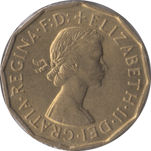 1956 BRASS THREEPENCE ( BU ) - Threepence - Cambridgeshire Coins