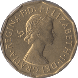 1956 BRASS THREEPENCE ( BU ) - Threepence - Cambridgeshire Coins