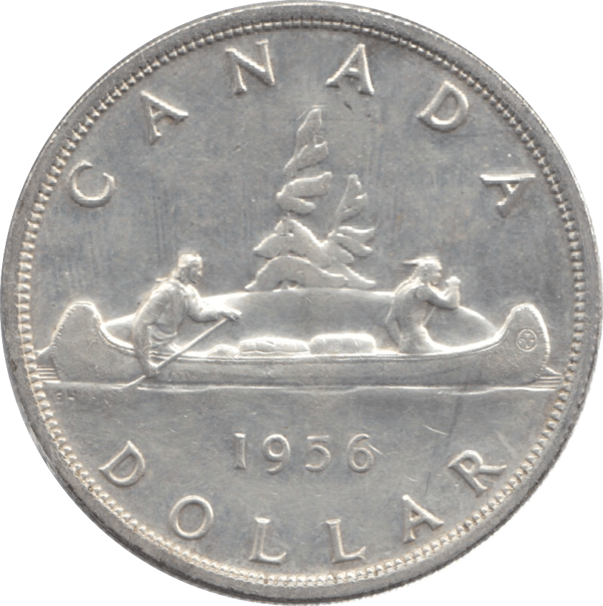 1956 CANADA SILVER ONE DOLLAR 9 - WORLD SILVER COINS - Cambridgeshire Coins