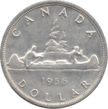 1956 CANADA SILVER ONE DOLLAR 9 - WORLD SILVER COINS - Cambridgeshire Coins