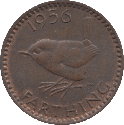 1956 FARTHING ( UNC ) 2 - Farthing - Cambridgeshire Coins