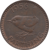 1956 FARTHING ( UNC ) 2 - Farthing - Cambridgeshire Coins