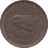 1956 FARTHING ( UNC ) 2 - Farthing - Cambridgeshire Coins