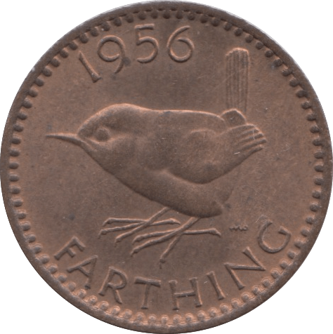 1956 FARTHING ( UNC ) 5 - Farthing - Cambridgeshire Coins