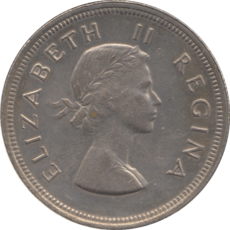 1956 SILVER 2 1/2 SHILLINGS SOUTH AFRICA - SILVER WORLD COINS - Cambridgeshire Coins