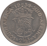 1956 SILVER 2 1/2 SHILLINGS SOUTH AFRICA - SILVER WORLD COINS - Cambridgeshire Coins