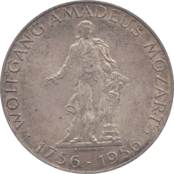 1956 SILVER 25 SHILLING AUSTRIA - SILVER WORLD COINS - Cambridgeshire Coins