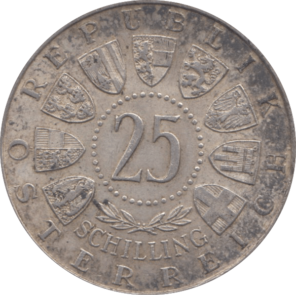 1956 SILVER 250 SHILLING AUSTRIA 2 - SILVER WORLD COINS - Cambridgeshire Coins