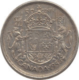 1956 SILVER FIFTY CENTS CANADA - WORLD SILVER COINS - Cambridgeshire Coins