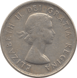 1956 SILVER FIFTY CENTS CANADA - WORLD SILVER COINS - Cambridgeshire Coins