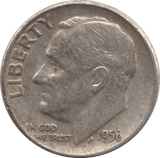 1956 SILVER ONE DIME USA - SILVER WORLD COINS - Cambridgeshire Coins