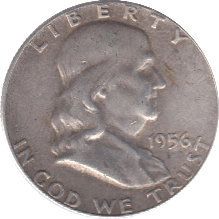 1956 SILVER USA HALF DOLLAR - SILVER WORLD COINS - Cambridgeshire Coins