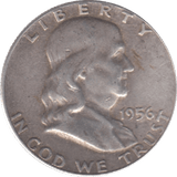 1956 SILVER USA HALF DOLLAR - SILVER WORLD COINS - Cambridgeshire Coins