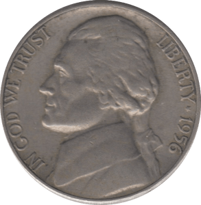 1956 USA 5 CENTS - WORLD COINS - Cambridgeshire Coins