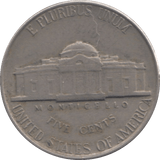 1956 USA 5 CENTS - WORLD COINS - Cambridgeshire Coins