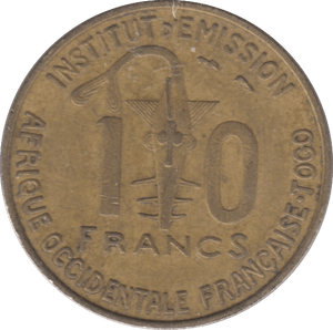 1957 10 FRANCS TONGA - WORLD COINS - Cambridgeshire Coins