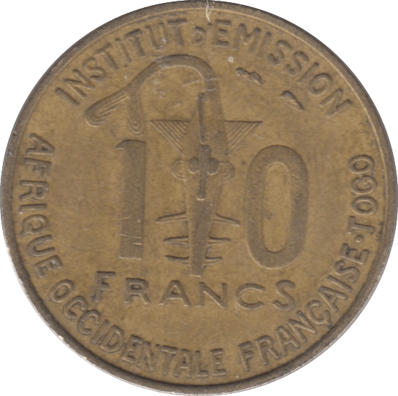 1957 10 FRANCS TONGA - WORLD COINS - Cambridgeshire Coins