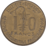 1957 10 FRANCS TONGA - WORLD COINS - Cambridgeshire Coins