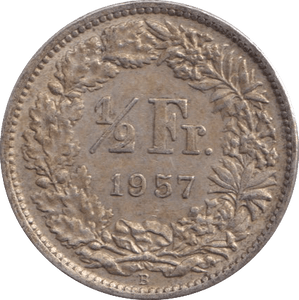 1957 1/2 FRANC AUSTRIA - WORLD COINS - Cambridgeshire Coins