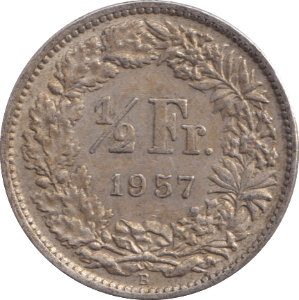 1957 1/2 FRANC AUSTRIA - WORLD COINS - Cambridgeshire Coins