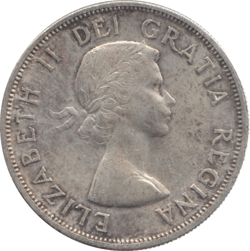 1957 CANADA SILVER ONE DOLLAR 10 - WORLD SILVER COINS - Cambridgeshire Coins