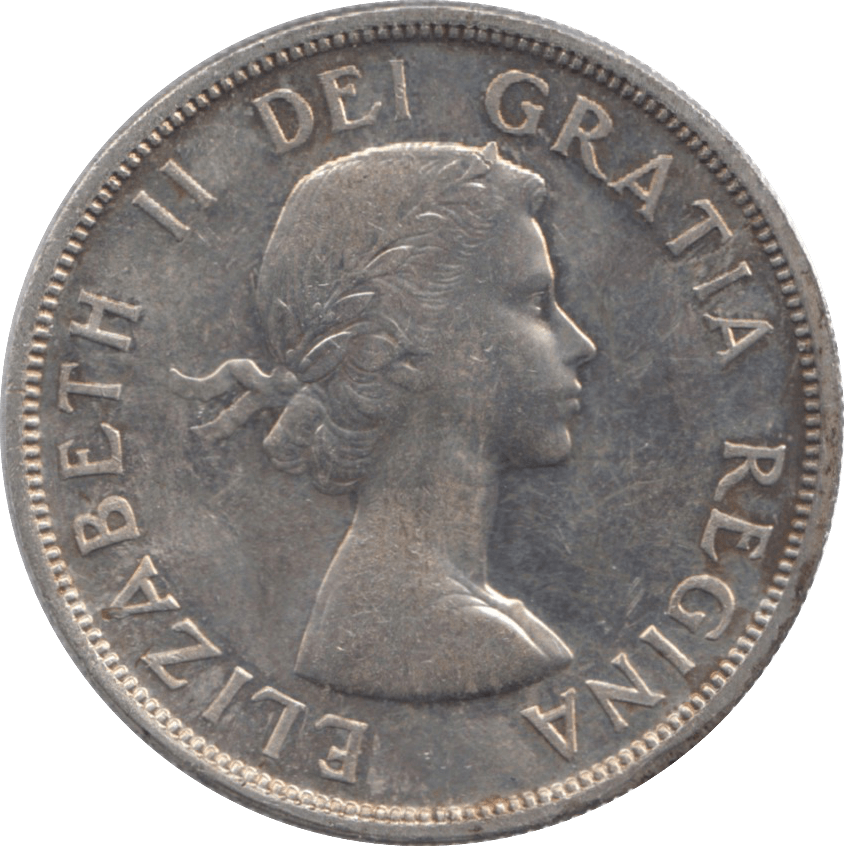 1957 CANADA SILVER ONE DOLLAR 9 - WORLD SILVER COINS - Cambridgeshire Coins
