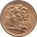 1957 GOLD SOVEREIGN ( BU ) - Sovereign - Cambridgeshire Coins