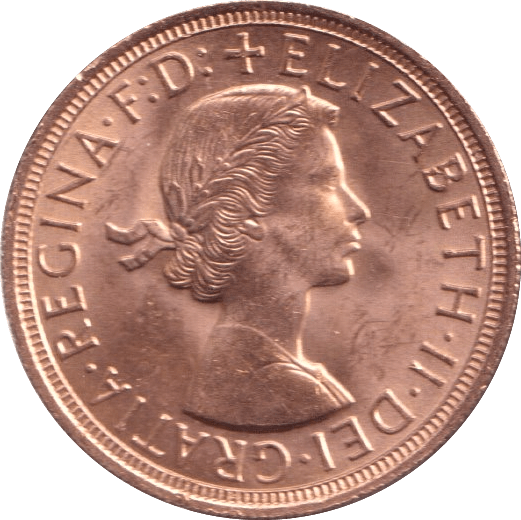 1957 HALF SOVEREIGN ( UNC ) - Half Sovereign - Cambridgeshire Coins