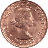 1957 HALF SOVEREIGN ( UNC ) - Half Sovereign - Cambridgeshire Coins