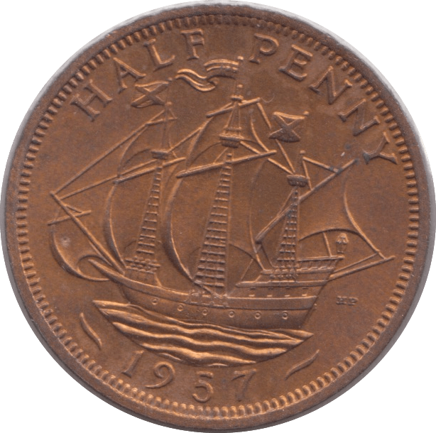 1957 HALFPENNY ( BU ) - Halfpenny - Cambridgeshire Coins