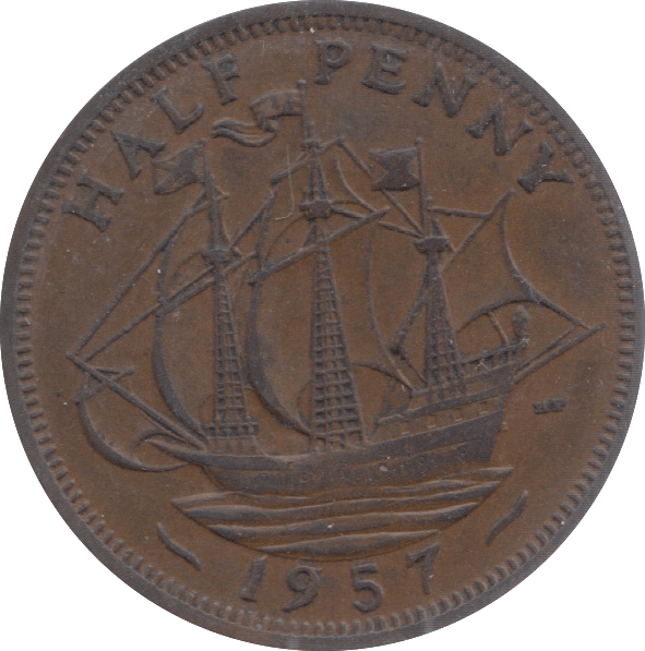 1957 HALFPENNY ( EF ) 18 - Halfpenny - Cambridgeshire Coins