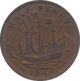 1957 HALFPENNY ( EF ) 18 - Halfpenny - Cambridgeshire Coins
