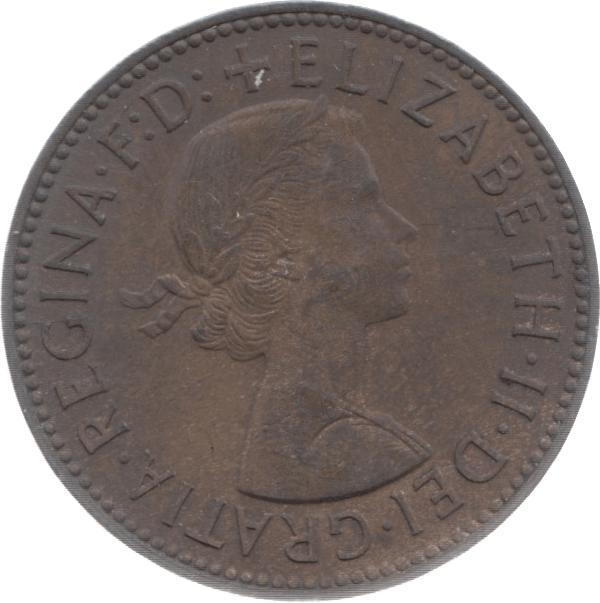 1957 HALFPENNY ( UNC ) 5 - Halfpenny - Cambridgeshire Coins