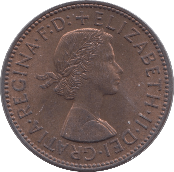 1957 HALFPENNY ( UNC ) - Halfpenny - Cambridgeshire Coins
