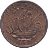1957 HALFPENNY ( UNC ) - Halfpenny - Cambridgeshire Coins