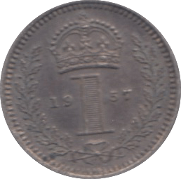 1957 MAUNDY ONE PENNY ( AUNC ) - Maundy Coins - Cambridgeshire Coins