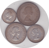 1957 MAUNDY SET ( UNC ) A - Maundy Set - Cambridgeshire Coins