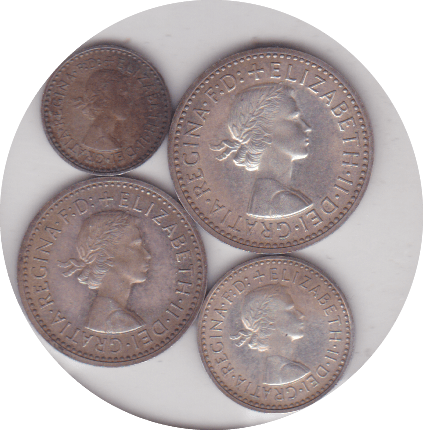 1957 MAUNDY SET (UNC ) C - Maundy Set - Cambridgeshire Coins