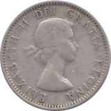 1957 SILVER 10 CENTS CANADA - SILVER WORLD COINS - Cambridgeshire Coins