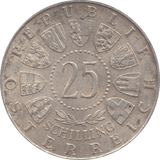 1957 SILVER 25 SCHILLING AUSTRALIA - WORLD SILVER COINS - Cambridgeshire Coins