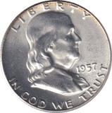 1957 SILVER HALF DOLLAR USA - Cambridgeshire Coins