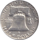 1957 SILVER HALF DOLLAR USA - Cambridgeshire Coins