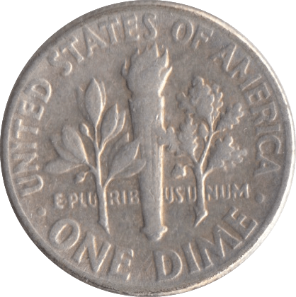 1957 SILVER ONE DIME USA - SILVER WORLD COINS - Cambridgeshire Coins
