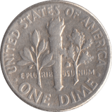 1957 SILVER ONE DIME USA - SILVER WORLD COINS - Cambridgeshire Coins