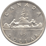 1957 SILVER ONE DOLLAR CANADA - WORLD SILVER COINS - Cambridgeshire Coins